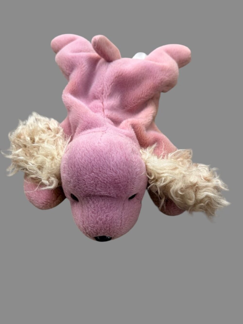 Ty Beanie Baby Spunky Cocker Spaniel Retired 1997 Plush Dog Pink/Tan Variant - Picture 3 of 8